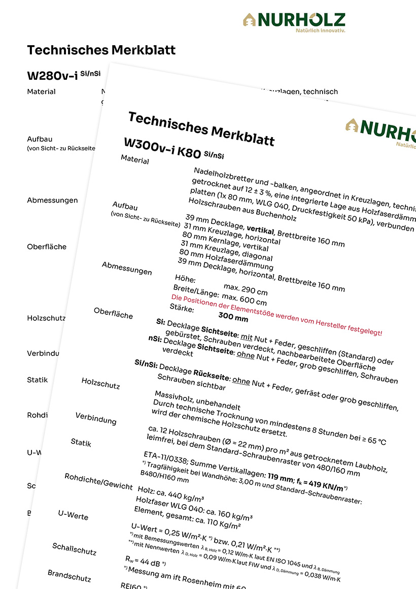 Technisches Merkblatt NURHOLZ (PDF-Datei)